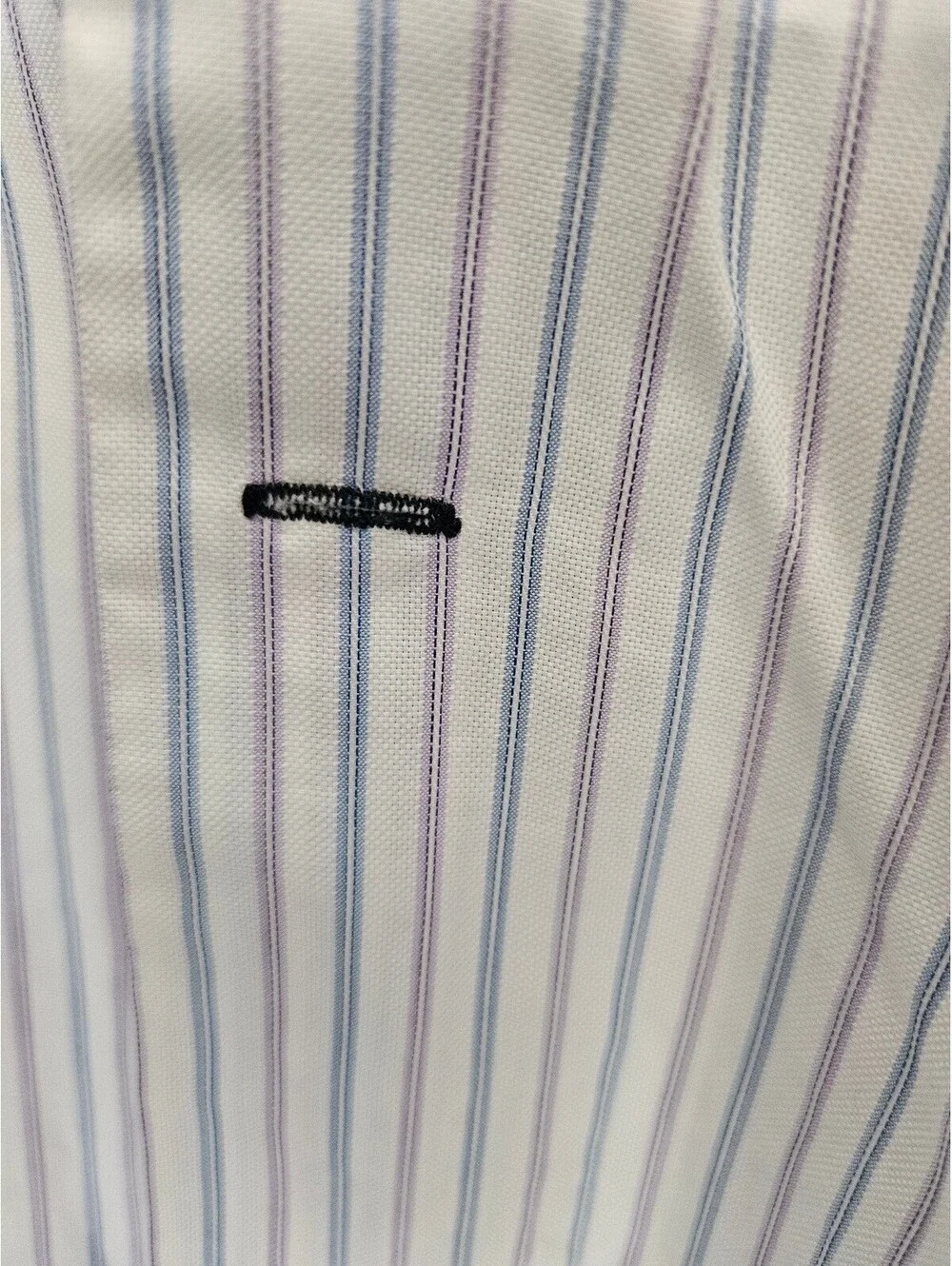 Banana Republic Striped Pattern Long Sleeve XL17 171/2 White Button Italy